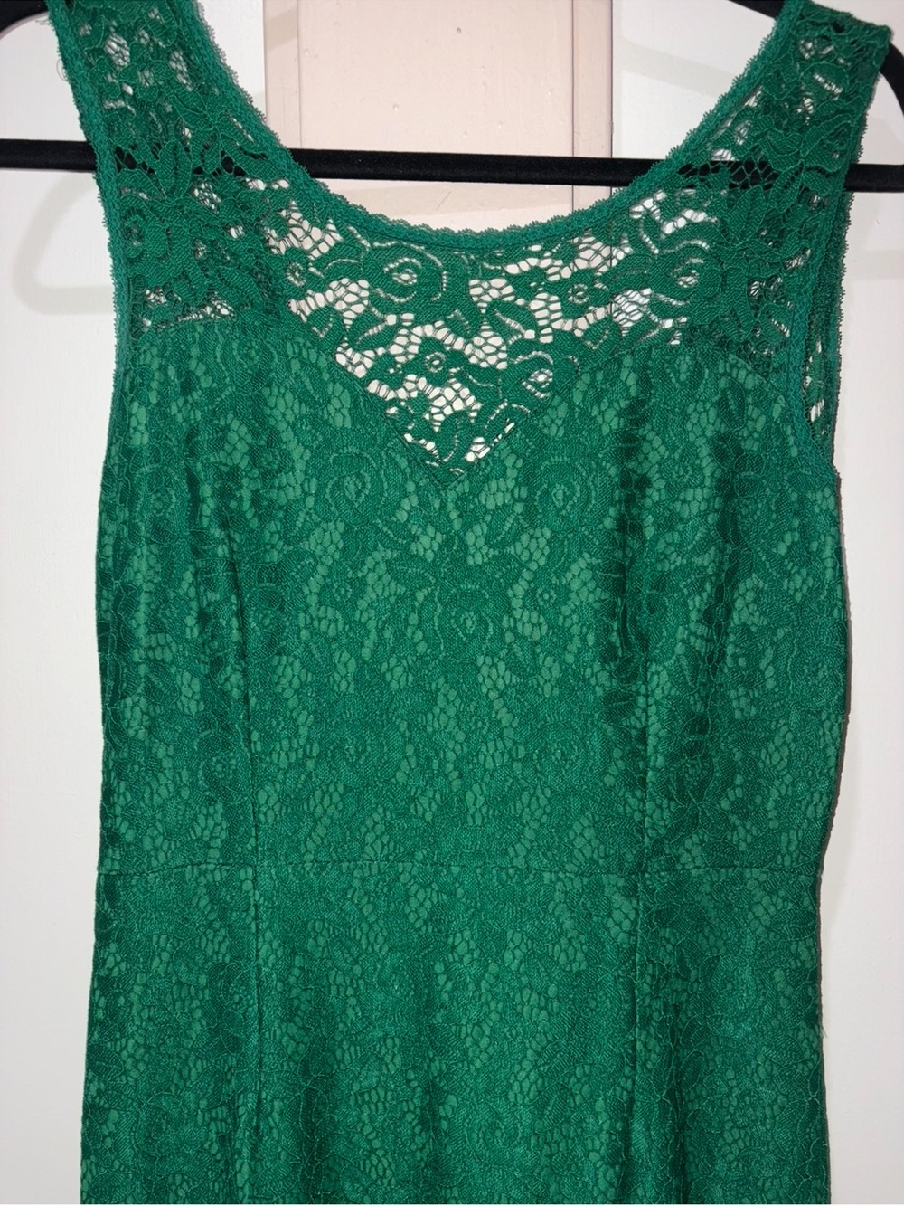 MIUSOL Emerald Green Floral Lace Maxi Dress Size M | Low Back Formal Gown - Picture 8 of 11